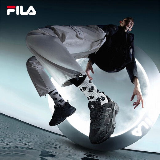 FILA Women's Shoes Running Shoes Mars Second Generation Retro Dad Shoes Sports Shoes Casual Jogging Shoes MARS Black-BK-F12W141116F 39