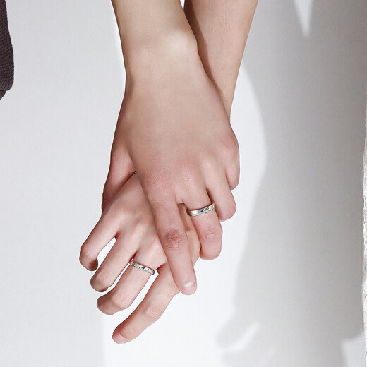 MZMZ Morning and Evening Couple Ring PT950 Platinum Pair Adjustable Luxury Proposal Ring Birthday Gift for Girlfriend Platinum Ring Customized in 7 working days