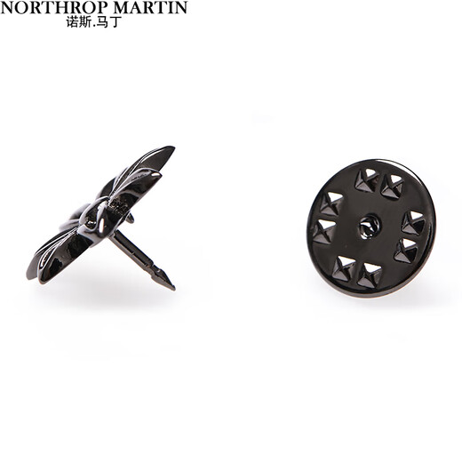 North Martin high-end coat suit brooch men's wedding lapel pin brand gun color