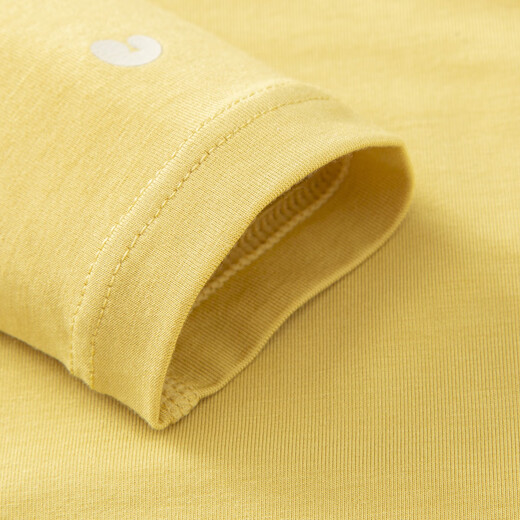 Mini Bala plant core warm core series boys and girls home set skin-friendly children's pajamas light earthy yellow 30711 100