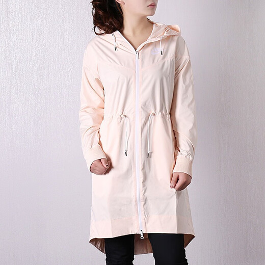 Nike (NIKE) women's new hooded casual sportswear running breathable windproof jacket jacket AJ2983-101 932060-838 M