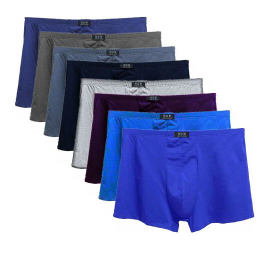 Mulan Brigade Pure Cotton High Waist Men's Outdoor Disposable Underwear Large Size Loose Breathable Sweat-Absorbent Middle-aged and Young People Three Pairs Three Colors XXL [Recommended 120-140Jin [Jin equals 0.5kg]]