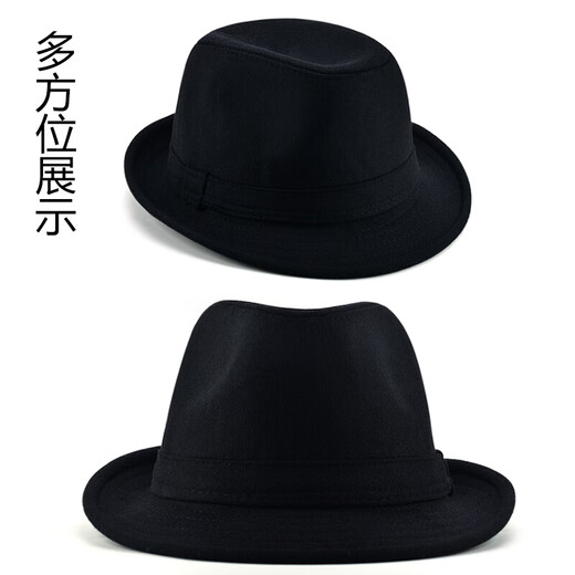 SOMUBAY old man's hat men's autumn and winter warm middle-aged hat old man's grandfather Shanghai beach gentleman's hat thick woolen British gray (hair inside plus velvet) S size head circumference 56-57CM