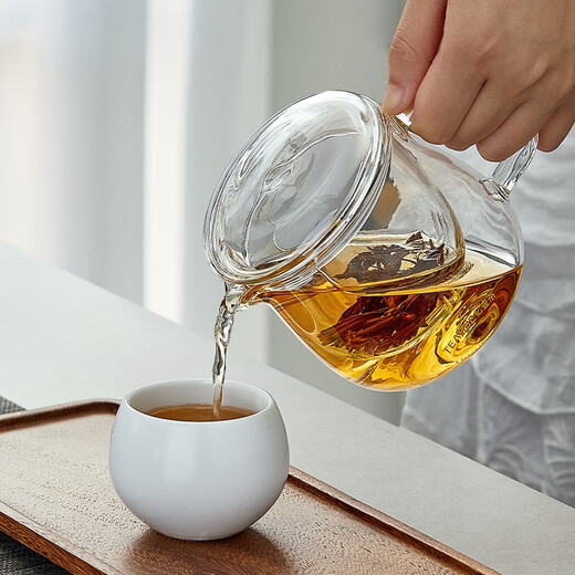 Yipot Tea Teapot Glass Tea Set Teapot Glass Tea Cup Mini Teapot Glass Tea Set Set Fengyu Pot Large Spout Easy to Clean