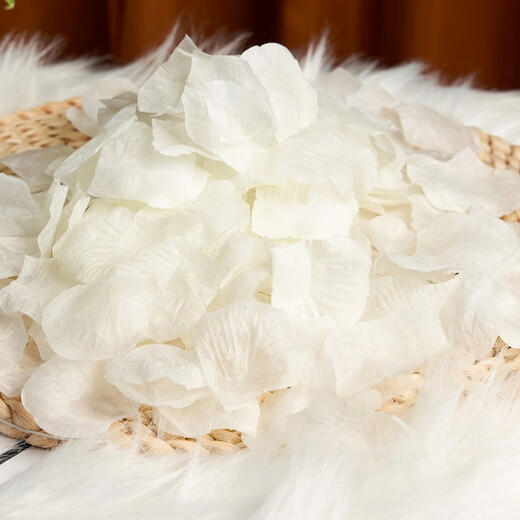 Antarctic Story Simulation Wedding Rose Petals Wedding Birthday Hand Spreading Flowers Confession Proposal Romantic Wedding Room Decoration Supplies Valentine's Day Blue and White (3 Packs of 300 Pieces)