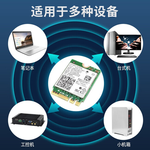 Gxlinkstar WiFi7 BE200/AX210/AX200 Intel wireless competitive Gigabit network card notebook desktop M.2 built-in Bluetooth two-in-one WiFi network card receiver single card package AX210 + external antenna * 1 set