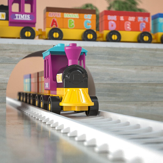 Feelso (Feeleo) Big Bash Blay Builds Builds Bloing Blocks Juguetes Regalos de cumpleaños de niños y niñas 4 Pequeño tren