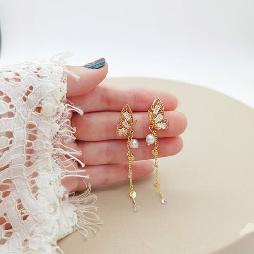 SENDME birthday gift for girlfriend S925 silver needle four-leaf clover earrings week set earrings female student earrings fashionable 7 pairs of earrings rose gift box