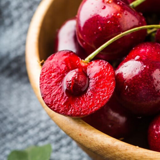 Amérique du Nord Cherries importées Super géant jjjj grade 1 livre Pack, diamètre de fruits d'environ 32-34 mm, fruits frais