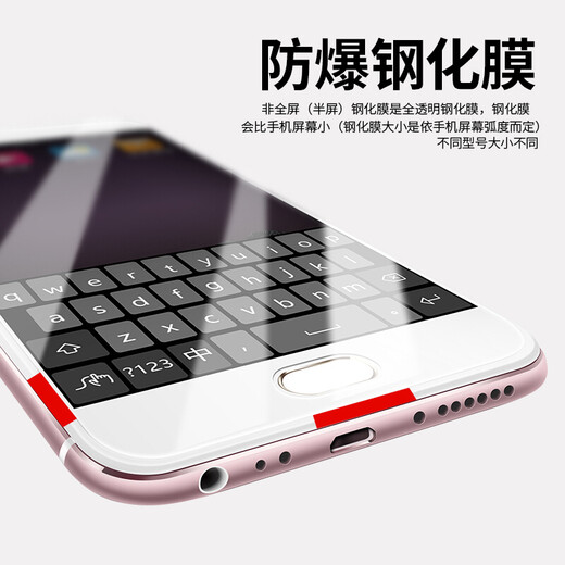 Tuomeng geeignet für HTC D820/S Temperierte Film 826/825/816 Mobilfunkfilm E8 HD M8 Anti-Blue Light 610 Bildschirmglasschutzfilm A9/T6/M7 Frontfilm HTC One M7 Colorless HD gewöhnliche Version * 1 Stück