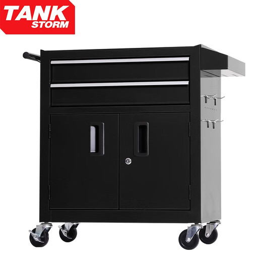 TANKSTORM Tool Cart Trolley Auto Repair Tool Cabinet Multifunctional Mobile Parts Cart Repair Workbench Tattoo Tool Box TZ12 Matte Black