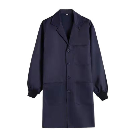 Camouflage coat, labor protection work clothing, men's dirty-resistant, breathable, dust-proof outer clothing, threaded cuff coat, navy blue, large size 155 to 220 Jin Jin equals 0.5 kg