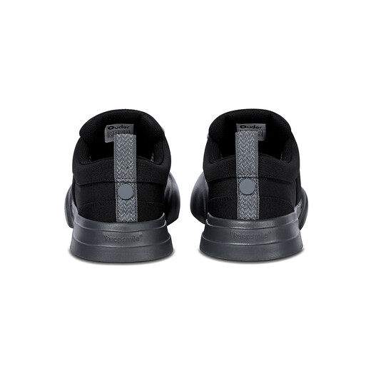 Ouder Smiler Canvas-Schuhe, mit niedrig erhöhtem dicker Sohle großer Kopf-Kopf-Kopf-Black-Board-Schuhe, gleicher Stil für Männer und Frauen, schwarz (vorgeschlagen, eine kleine Größe zu nehmen) 36