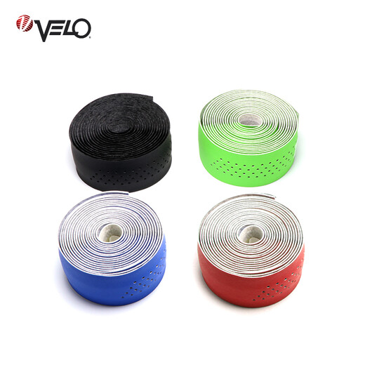 VELO road handlebar strap ultra-thin leather feel non-slip breathable bicycle strap accessories 2019LH black