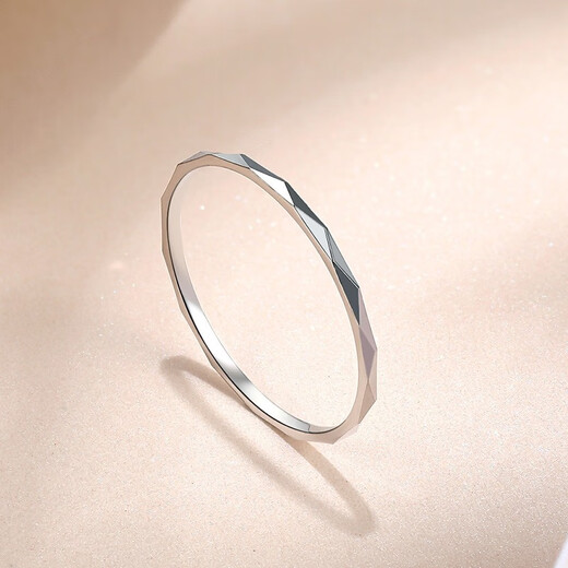 Safir platinum ring for women Pt950 glare platinum ring smooth plain ring plain ring tail ring for birthday gift No. 13, about 0.65 g
