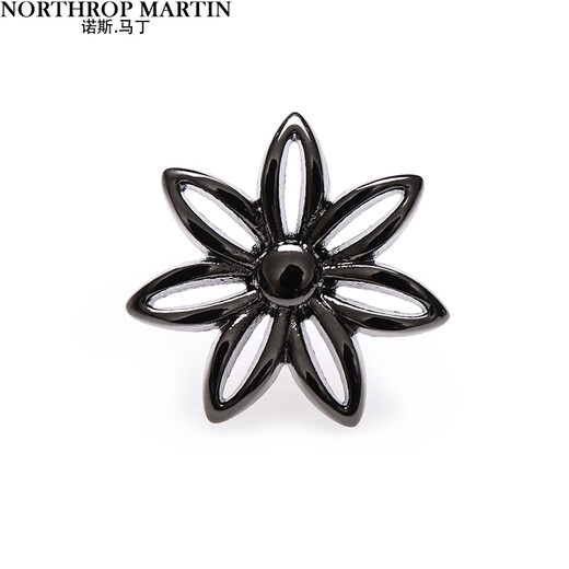 North Martin high-end coat suit brooch men's wedding lapel pin brand gun color