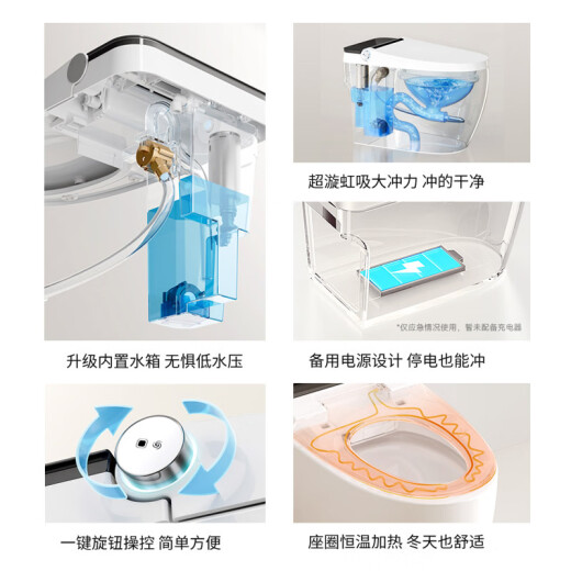 HOROW smart toilet S15-L no water pressure limit siphon toilet seat CZNT159006 [305 pit distance]