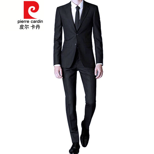 Pierre Cardin 2023 New Suit Men's Four Seasons Business Slim Fit No Ironing Trendy Casual Men's Small Suit Single Jacket Suit Jacket Navy Blue Double Button/Single Jacket/Double Slit XL 180