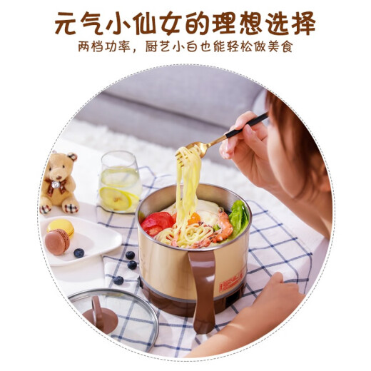 Royalstar electric cooker, multi-function electric cooker, student dormitory noodle cooker, electric hot pot, electric cup 1.5L mini electric cooker DZG15H