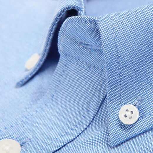 Qiao Junsheng Automne et Hiver Oxford Spinning Chemise Blanche pour Hommes Chemise épaissie à Manches Longues pour Hommes sans Repassage Plus Haut épaissi en Velours, Bleu Lac (Manches Longues) 826 42