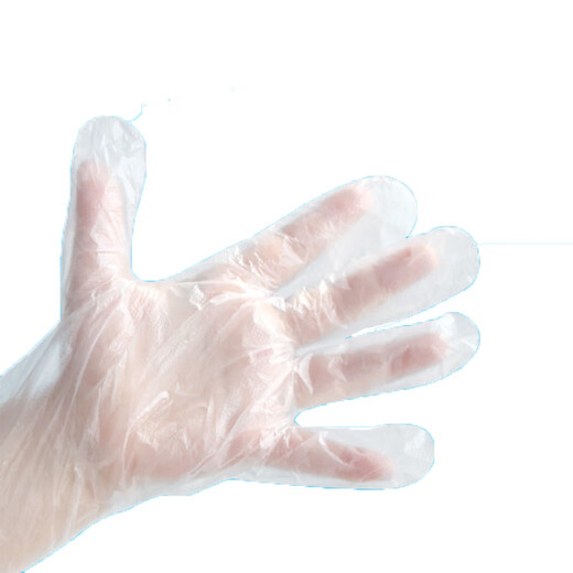 Disposable gloves thickened and durable home catering children's adult protective PE film transparent extraction gloves children's code (3-6 years old), [bag] 100 pieces (not