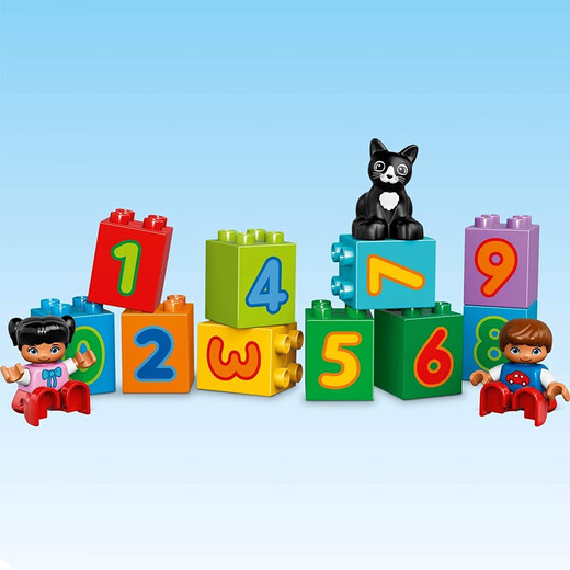 Lego (lego) [Japan direct mail shipped in Japan] LEGO Lego building blocks Debao early education assembled building blocks 18 month treasure digital train 10847 [Toys over 18 months]