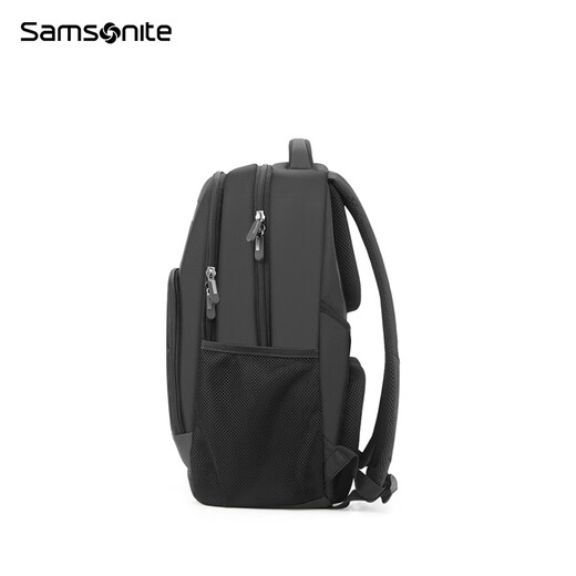 Samsonite backpack multi-compartment large capacity men's school bag can hold 15-inch computer bag water-repellent business backpack 36B black black