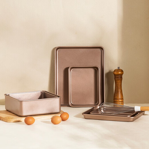 Modern Housewife Carbon Steel Baking Bakeware Oven Non-stick Baking Mold Household Ancient Cake Roll Bread Cookie Mold Baking Bakeware - 6-inch Square Deep Dish Product Specifications See Figure 2