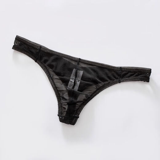 IOSN Herrenunterwäsche Herren transparent Mesh Tanga Sexy Trendy Herrenunterwäsche weiß m