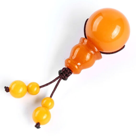 Shi Yuji Chicken Fat Yellow Beeswax Buddha Head Three-Way Bracelet Chain Buddha Bead Accessories Set Olive Core Star Moon Bodhi Accessories Diameter 12mm/set