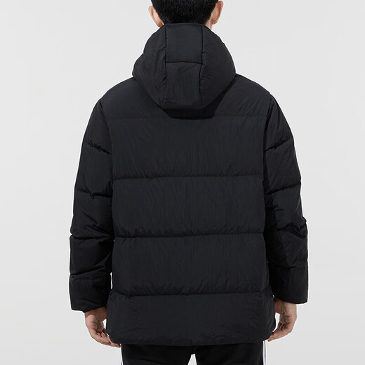 阿迪达斯 （adidas）三叶草羽绒服男士冬季户外出行运动服连帽防风保暖 H13564 S