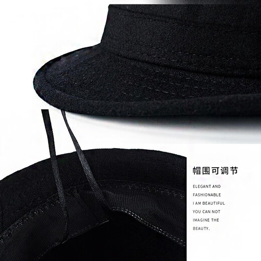 SOMUBAY old man's hat men's autumn and winter warm middle-aged hat old man's grandfather Shanghai beach gentleman's hat thick woolen British gray (hair inside plus velvet) S size head circumference 56-57CM