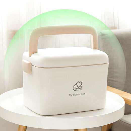 Nuoxianshang household medical kit large capacity family portable first aid medical kit small medicine box storage box medicine storage box ivory white small size length 23.5cm width 15cm height 15.5cm