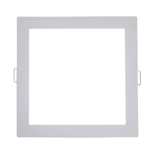 Light dimension square old style kitchen and bathroom lamp buckle concealed embedded LED kitchen balcony bathroom toilet ceiling opening 17 12w white light outer diameter 19 opening 17X17 cm