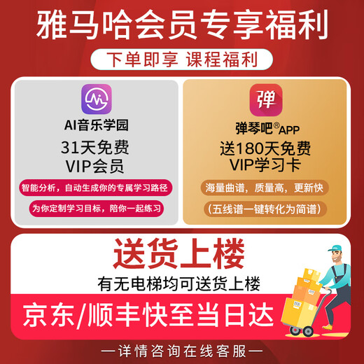 雅马哈电钢琴P225重锤88键便携式成人儿童初学P125AB考级电子钢琴数码 P225黑主机+定制木架三踏板 官配+双人琴凳+琴罩+教材+转换头