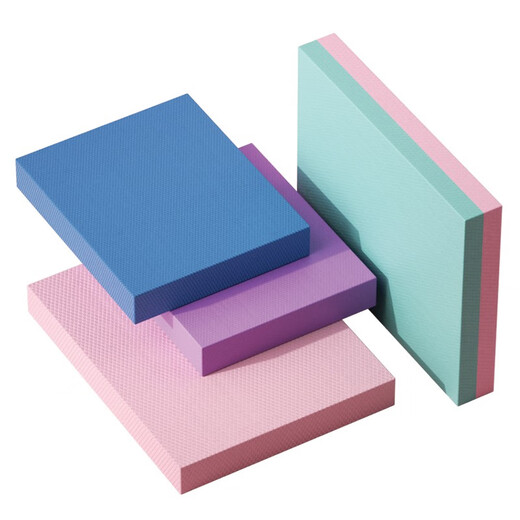 Langwei Balance Mat Fitness Mat Thickened Yoga Mat Flat Support Soft Step Mat Core Kneeling Mat Training Fitness Equipment Blue Large-50*40*6cm