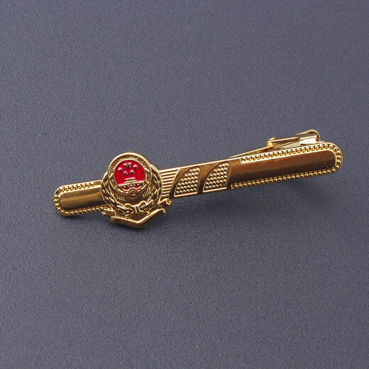 Ou Shixin work tie tax tie zipper style lazy easy-to-pull navy blue national tax wine red tie clip with label tax (silver men's tie clip)