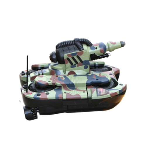 Remote control tank, amphibious vehicle, tank boat, deformable launcher, four-wheel drive off-road vehicle, children's toy, remote control boat gift, multifunctional tank water spray model