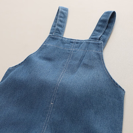 Kexin baby girl baby clothes spring and autumn 2023 new style fashionable girls overalls two-piece children's suit autumn clothes blue size 80 recommended 8-12 months height around 75)