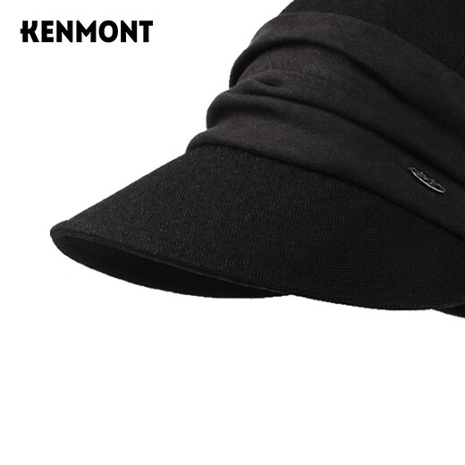 Kenmont sweet solid color all-match woolen beret face-showing little girl autumn and winter style round face duck tongue beret cap km-5186