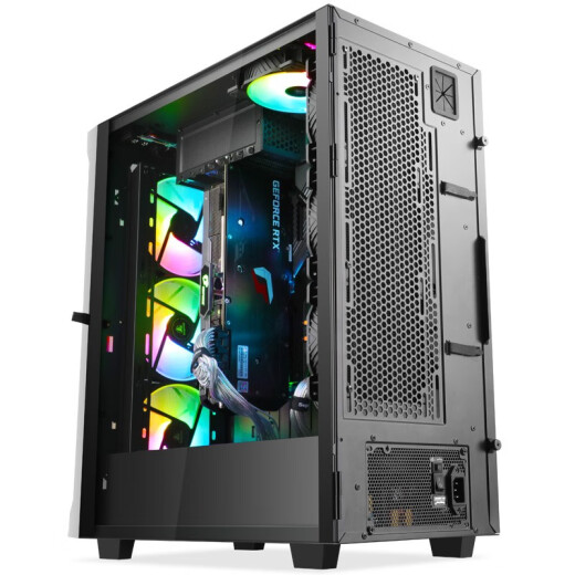 Xingu (segotep) Kaiyuan T1 black full tower chassis (ATX3.0 graphics card vertical installation/360 water cooling position/E-ATX motherboard position/multiple hard disk positions/TypeC transmission port)