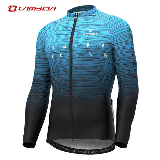 Lampada Spring and Autumn Cycling Clothing Fleece Long Sleeve Road Cycling Men's Warm Long Top Windproof Suit Charm-Fleece Long Sleeve (Front Windproof Back Fleece) XL