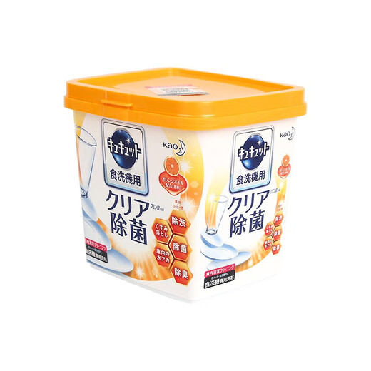 日本原装花王KAO Cu Cute洗碗机专用洗碗粉去油污渍去异味洗涤剂洗洁精橘子香 洗碗机专用洗碗粉680g（橘子香）