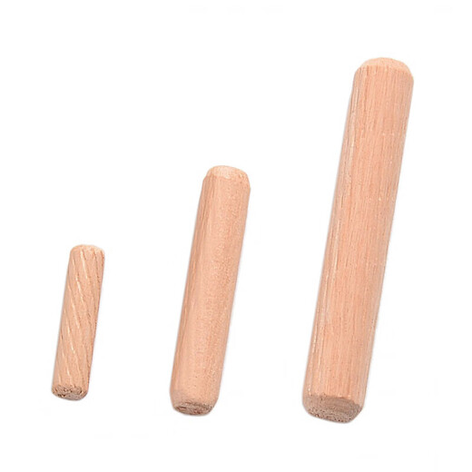 Jinggong national standard round wood tenon, twill, straight grain, cork, wooden rod, wooden nail, wooden figurine, furniture connecting piece, wooden pin 8*40 (100 pieces)