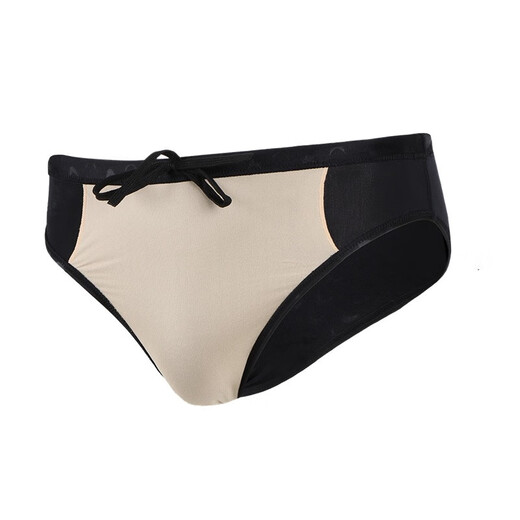 Yingfa men's swimming briefs fish scale pattern low resistance racing swimming trunks quick drying professional competition training swimming trunks men's hot spring black S recommended weight 35-50Jin Jin equals 0.5 kg