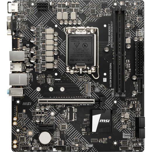 微星（MSI）12/13代/14代CPU主板套装i3 13100f 14100f 12100f 散片 H610M BOMBER DDR4 爆破弹 14代i3-14100散片【三年店保】