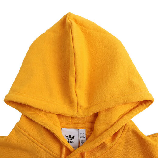 阿迪达斯 （adidas）三叶草男装卫衣夏季新款运动健身训练连帽时尚舒适透气套头衫 GD9923 黄色 M -50