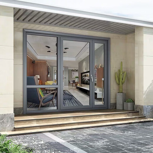 德诺威斯门窗 断桥铝平开门玻璃门断桥铝合金隔音隔热系统门窗定制 铝合金门 D70型断桥铝平开门