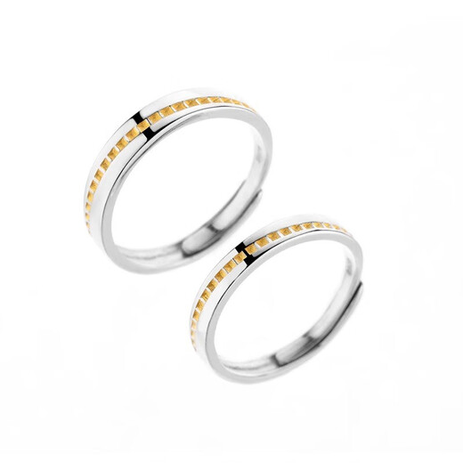 MZMZ Platinum Ring Love Ladder Series pt950 Platinum Pair Ring Engagement Wedding Birthday Anniversary Gift Light Luxury Style-Love Ladder Series Couple Ring