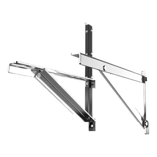 Xinyingzhi thickened stainless steel air conditioner outdoor unit bracket 1P1.5P2P3P universal 304 stainless steel air conditioner hanger is suitable for wall-mounting of Haier, Gree, Midea, Kelon and other air conditioners 2P universal bracket | thickened stainless steel